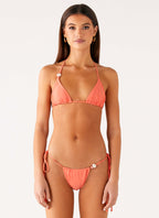 Ryland Bead Bikini Top - Coral