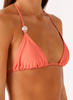 Ryland Bead Bikini Top - Coral