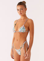 Ryland Bead Bikini Top - Santorini Floral
