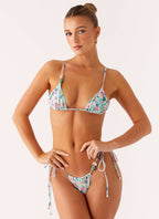 Ryland Bead Bikini Top - Santorini Floral