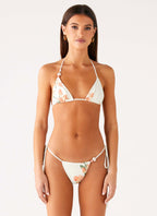 Ryland Bead Bikini Top - Siena Floral