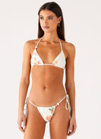 Ryland Bead Bikini Top - Siena Floral