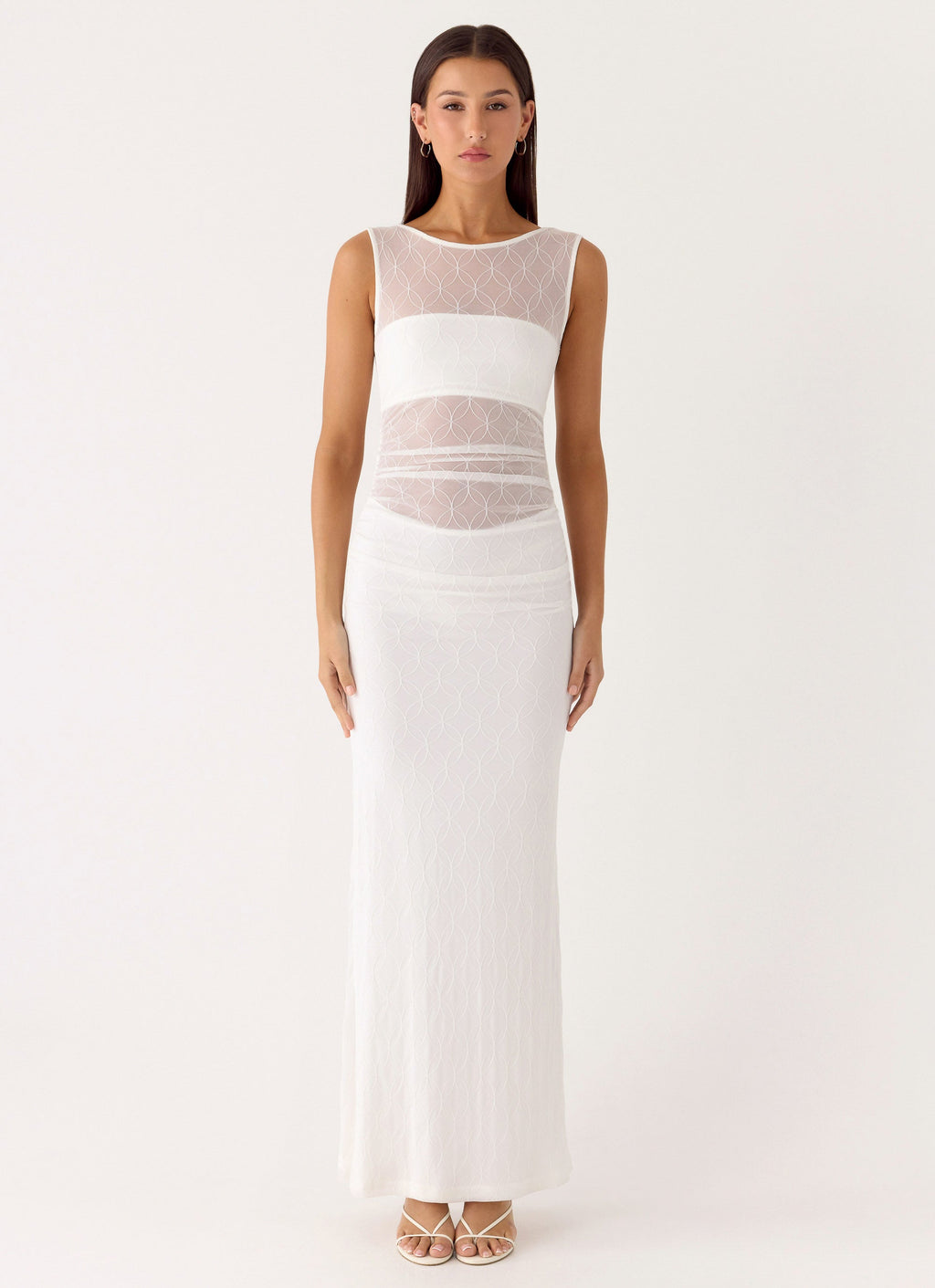 Sabre Maxi Dress - White