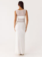 Sabre Maxi Dress - White