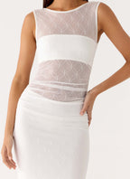 Sabre Maxi Dress - White