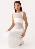 Sabre Maxi Dress - White