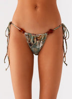 Saga Bead Bikini Bottom - Vintage Blossom