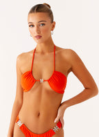 Saint Lucia Bikini Top - Orange