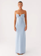 Samson Knit Maxi Dress - Blue