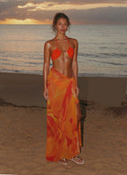 Sandy Shores Sarong - Serene Orange