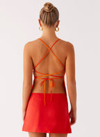 Sangria Top - Serene Orange
