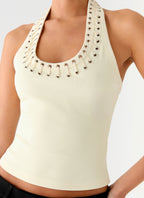 Scarla Halter Top - Yellow