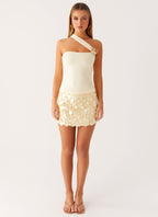 Sea Spray Strap Top - Yellow