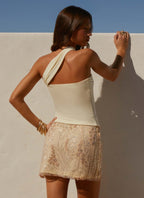 Sea Spray Strap Top - Yellow