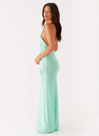 Senna Knit Maxi Dress - Pastel Green