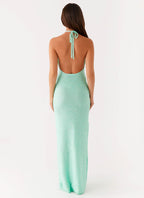 Senna Knit Maxi Dress - Pastel Green