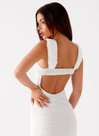 Senses Midi Dress - White