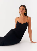 Serene Escape Maxi Dress - Black