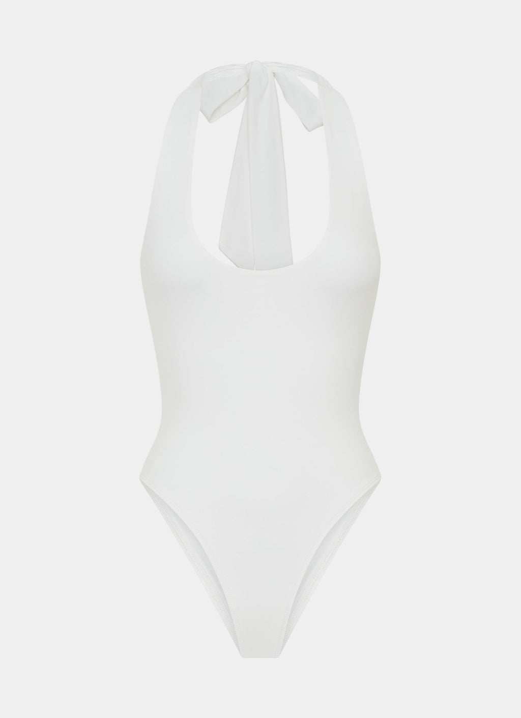 Set The Scene Halter Bodysuit - White
