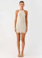 Shaeson Beaded Mini Dress - Ivory
