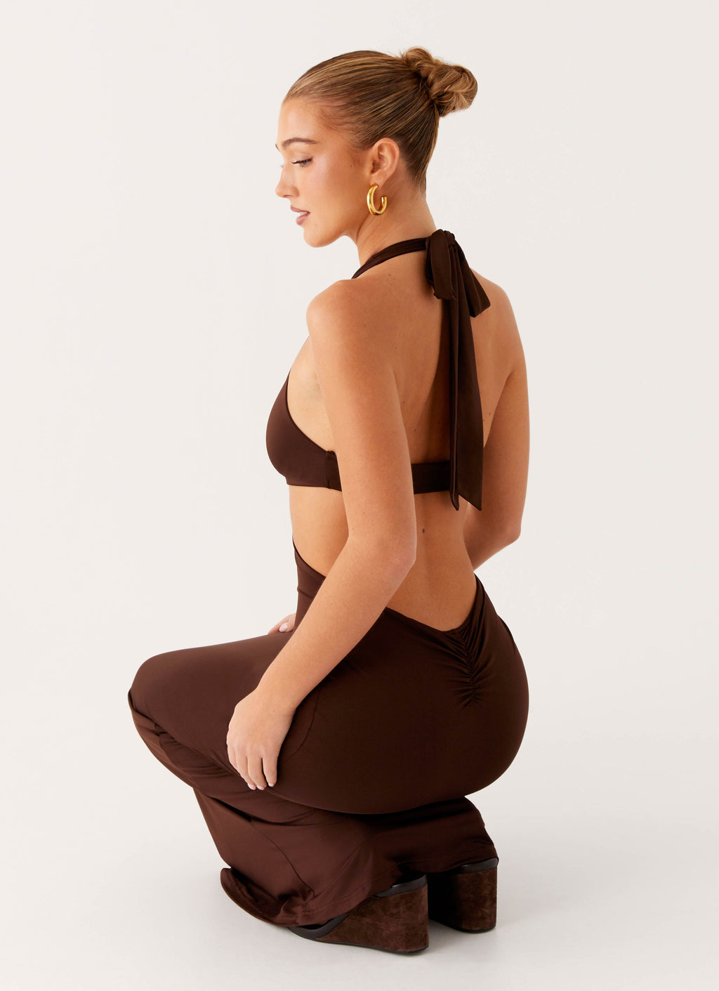 Shawnie Maxi Dress - Chocolate