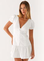 Simply Yours Mini Dress - White