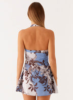 Sincere Mini Dress - Bluewood Blossom