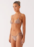 Soffa Bikini Bottom - Brown Check