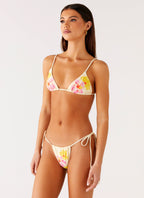 Soffa Bikini Top - Yellow Flower