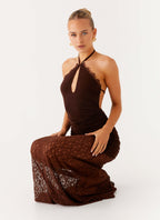 Somber Maxi Dress - Chocolate