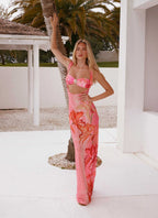 Sorella Maxi Dress - Tropical Pink Print