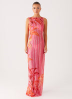 Sorella Maxi Dress - Tropical Pink Print