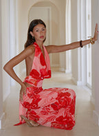 Soren Halter Top - Sicily Sunsets Print