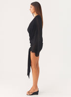 Sorrel Long Sleeve Mini Dress - Black