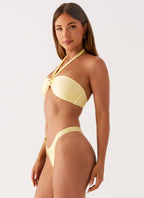 Starfish Halter Bikini Top - Yellow