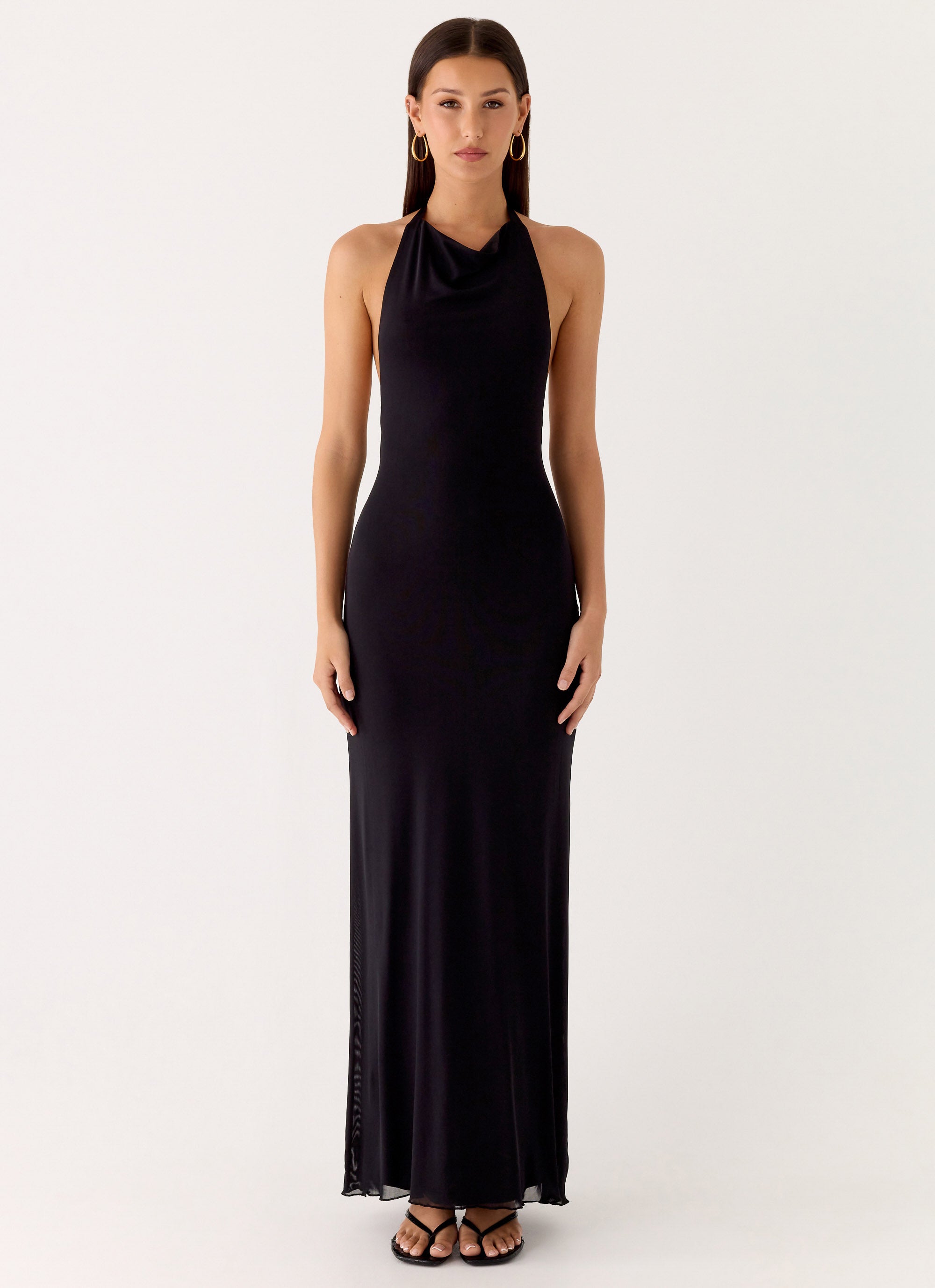 Starlight Nights Maxi Dress - Black