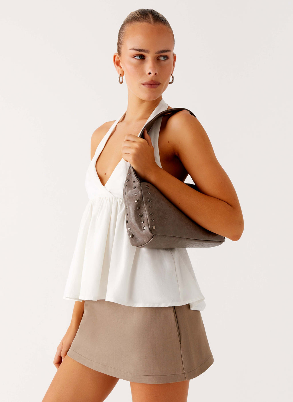 Studio Shoulder Bag - Washed Grey