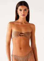 Sun Spell Bikini Top - Gold