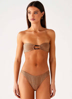 Sun Spell Bikini Top - Gold