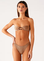 Sun Spell Bikini Top - Gold