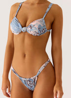 Tainy Bikini Top - Aqua Blur