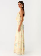 Tedder Halter Maxi Dress - Spring Meadow
