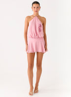 This Love Halter Mini Dress - Pink