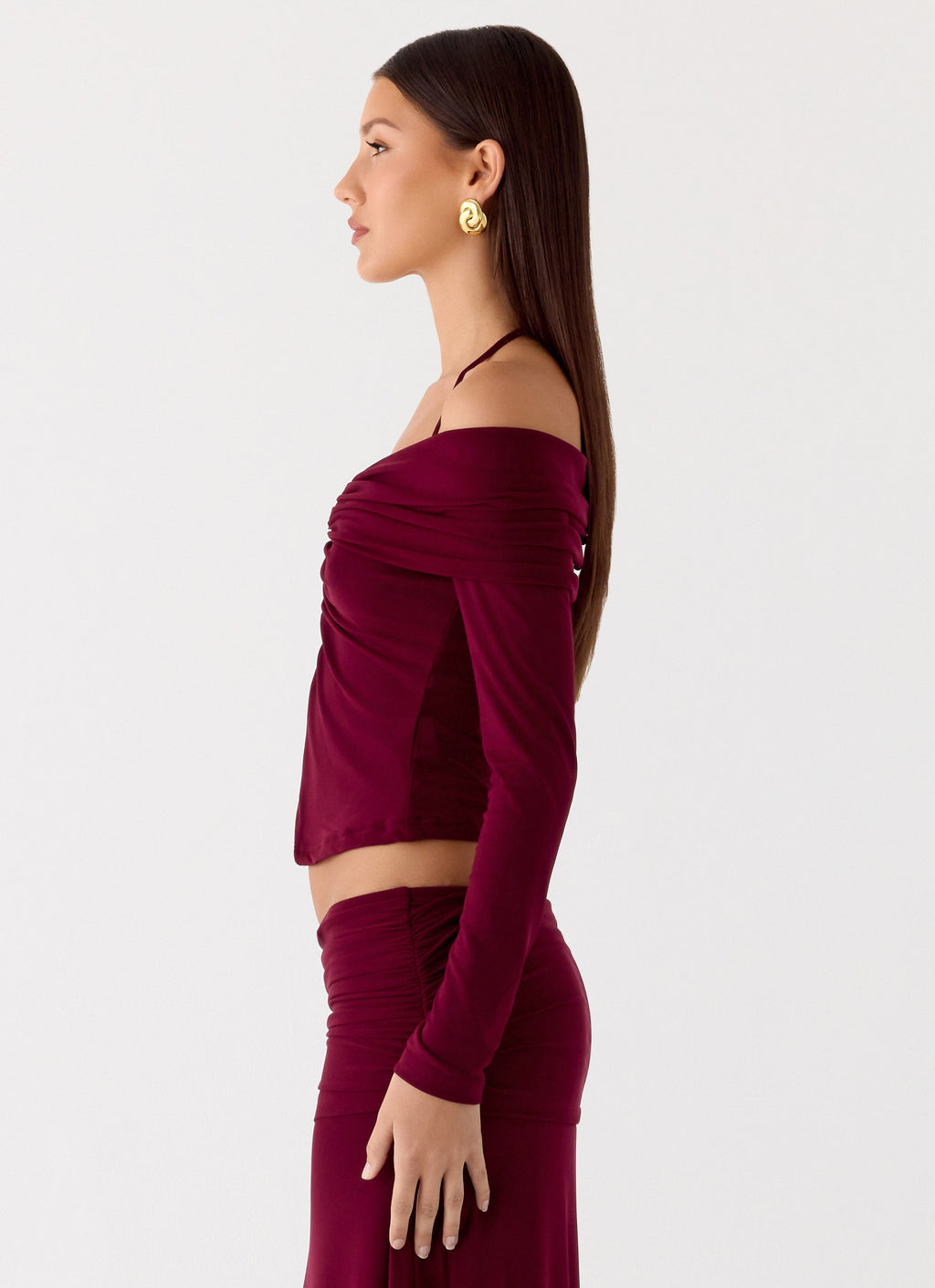Thorness Long Sleeve Top - Plum