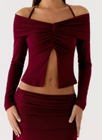 Thorness Long Sleeve Top - Plum