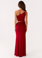 Three Wishes Maxi Dress - Raspberry