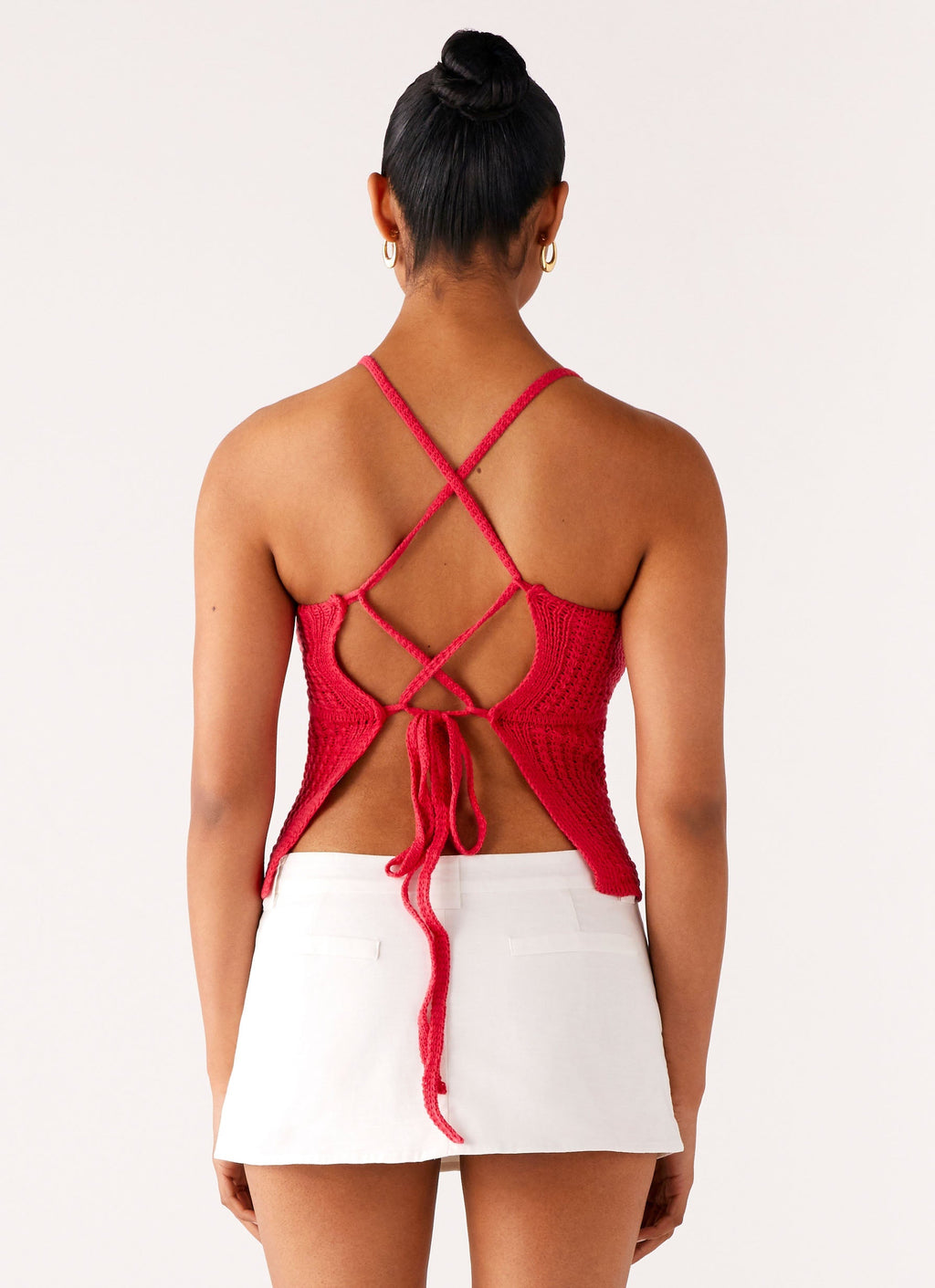 Tiare Crochet Top - Fuchsia