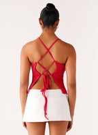 Tiare Crochet Top - Fuchsia