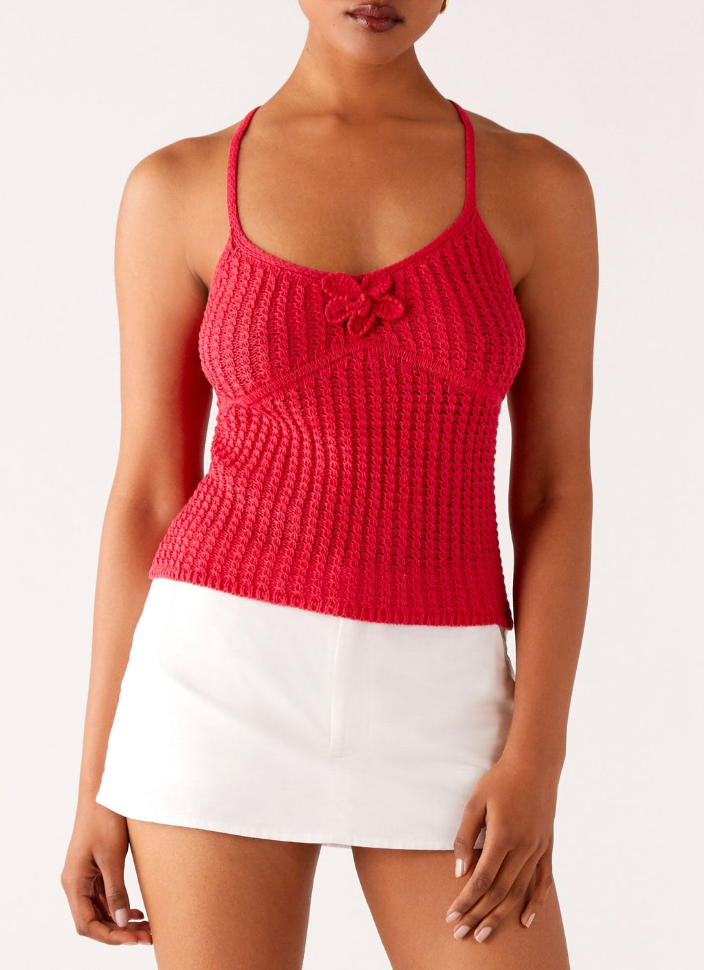 Tiare Crochet Top - Fuchsia