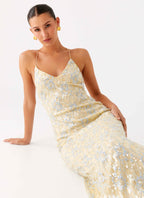 Truly Mine Maxi Dress - Yellow